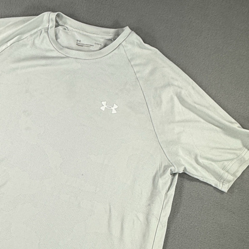 Under Armour Tech 2.0 Shirt Mens Large White Quick-Drying Moisture Wicking